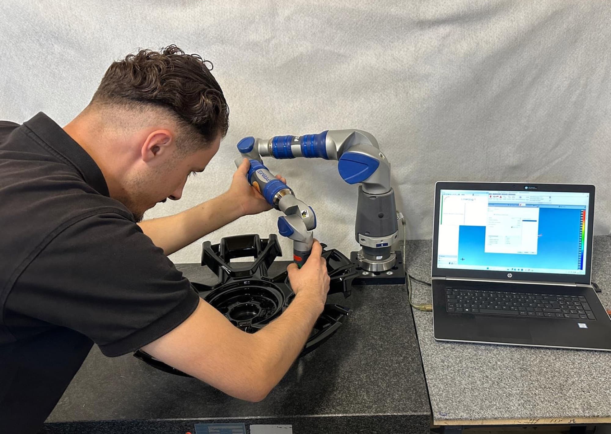 3D-Messarm vermisst eine Felge